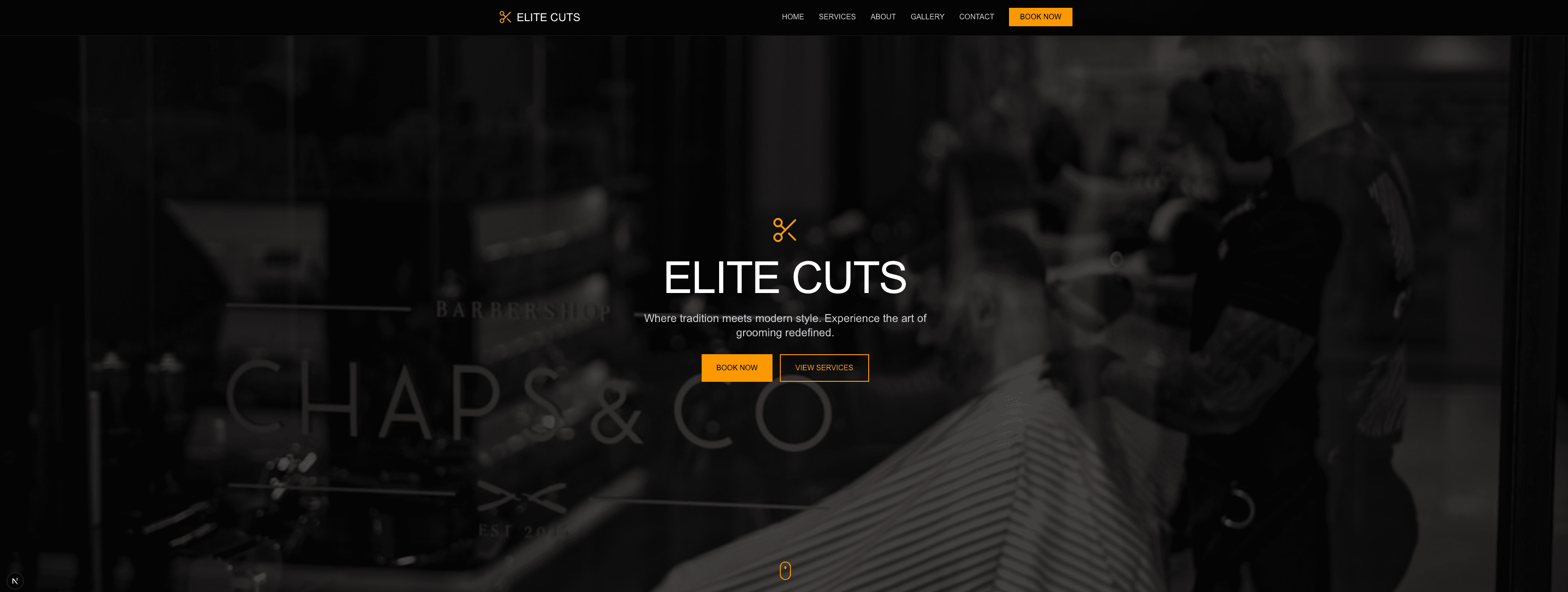 Aperçu du site Elite Cuts