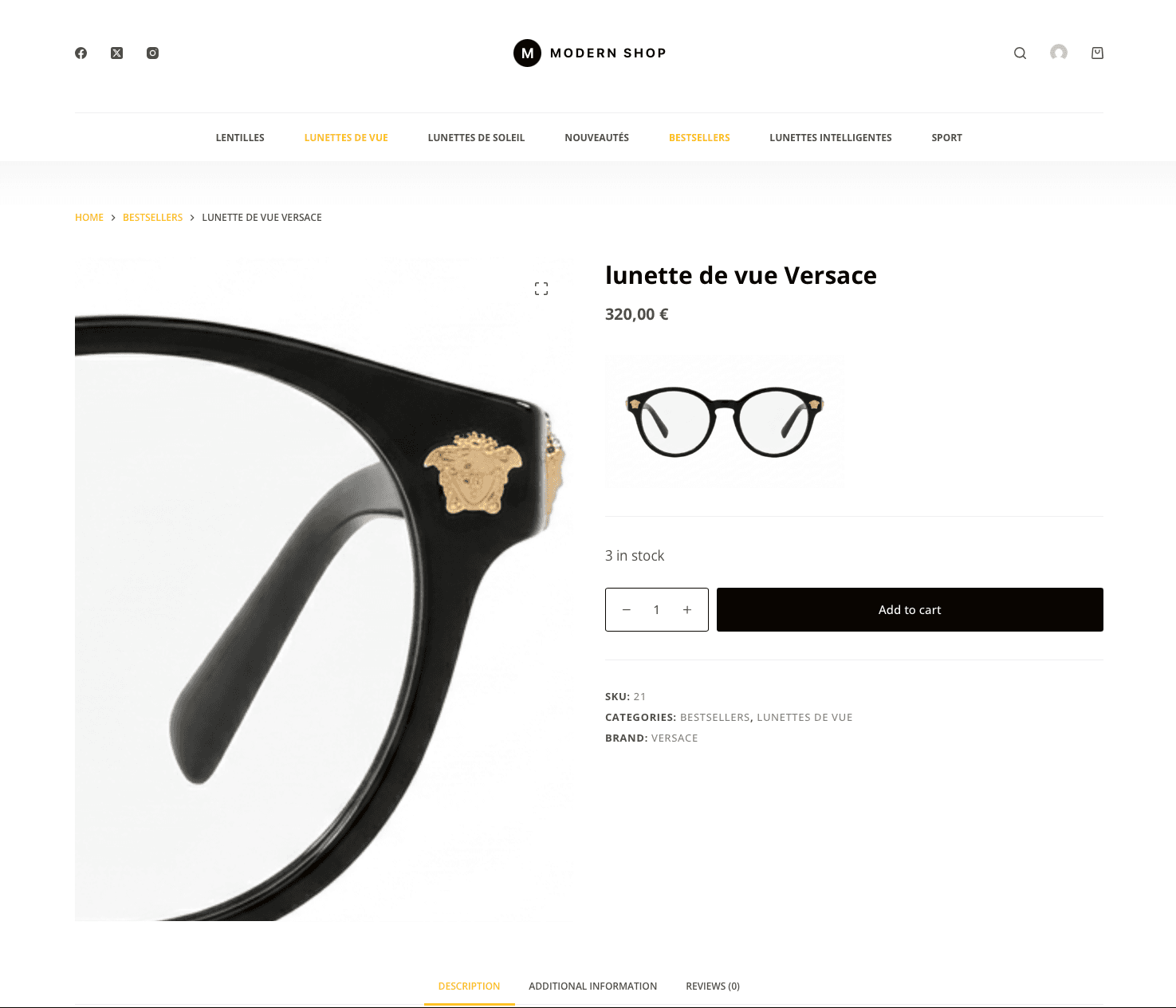 La fiche produit : macro, stock réel et ajout au panier.